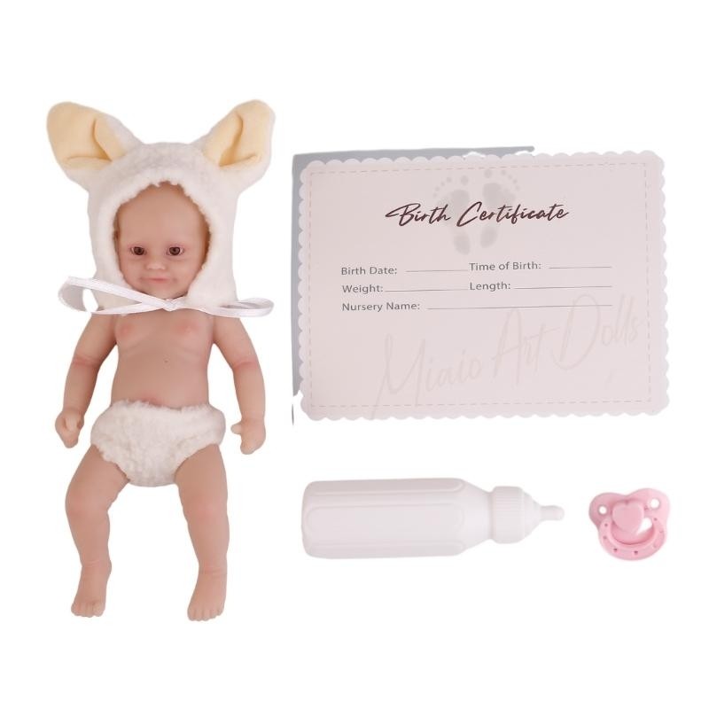 Ju06 New Born Baby Doll Realistic New Born Baby Dolls Silicone Full Body Small Baby Doll Realistic