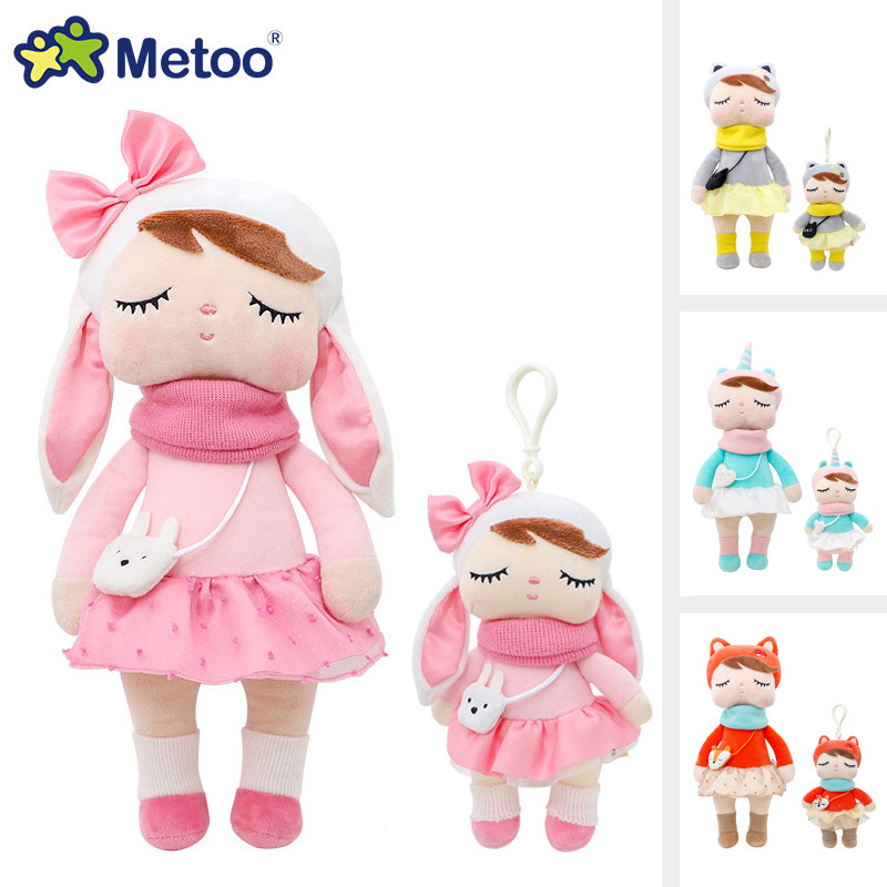 Metoo Forest Animals Plush & Stuffed Dolls Unicorn Angela Doll Rabbit Plush Toy Cute Fox Kids Soft