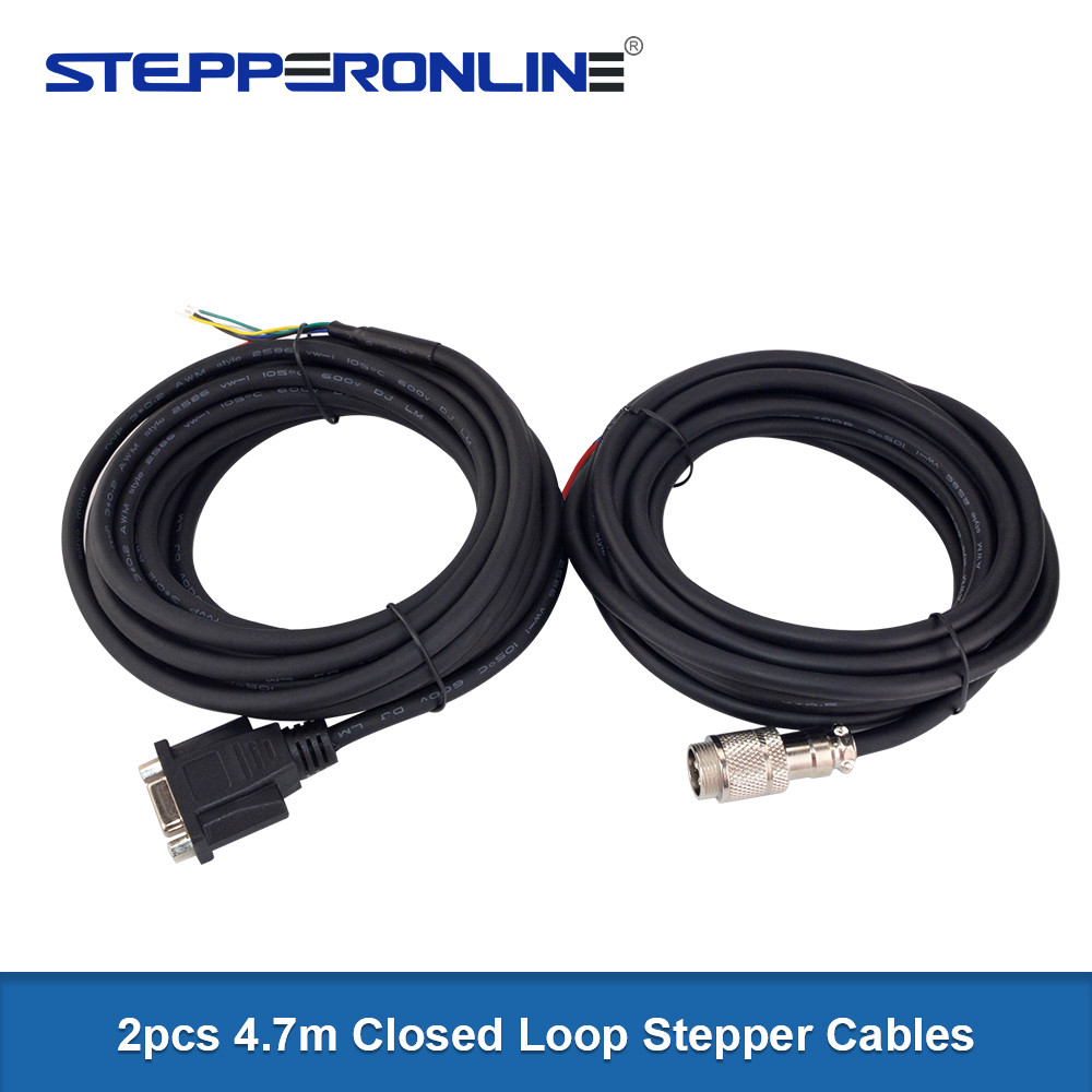 4.7M Closed Loop Stepper Motor Extension Cable Kit For Nema 23,24 Closed Loop Stepper Motor & For