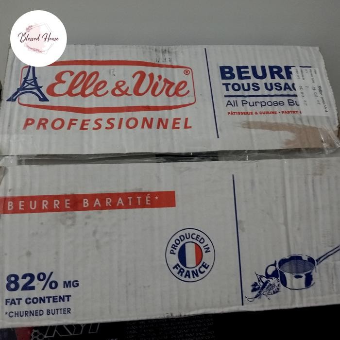 

Butter Elle and vire Unsalted 2,5kg (1 karton)