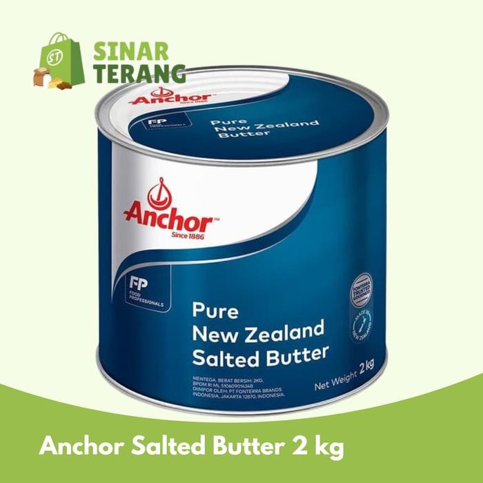 

Anchor Salted Butter 2kg - mentega pure butter ancor 2 kg