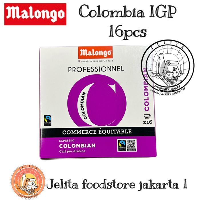 

Malongo coffee pods fair trade Colombia IGP 16pcs - kopi