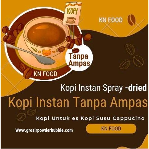 

Bubuk Kopi Instan Tanpa Ampas 1Kg Coffee Spray Dried NOT Nescafe Class