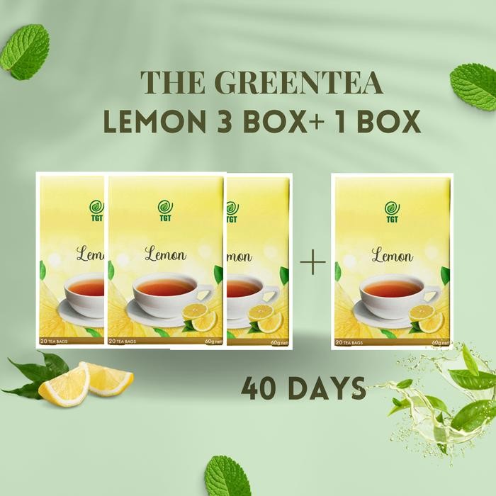 

TGT GREENTEA MINUMAN TEH HIJAU RASA LEMON TEA 4 BOX