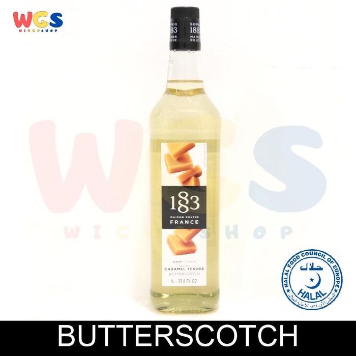 

Syrup 1883 Maison Routin France Butterscoth Flavored 33.8 fl oz 1ltr