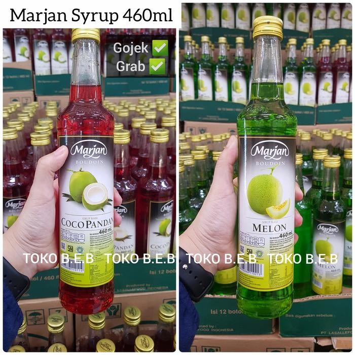 

Marjan Syrup 460ml Cocopandan Melon dus isi 12 botol