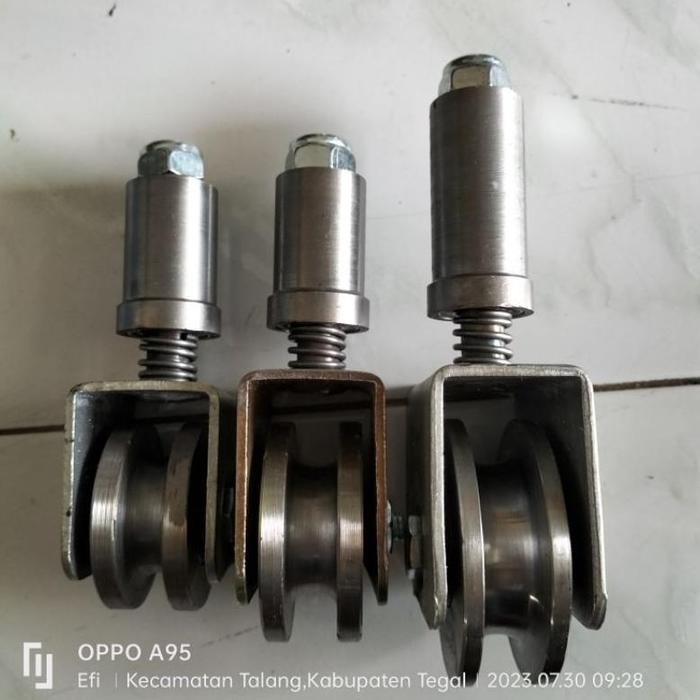 roda sliding besi super murni pintu pagar dorong lipat dan putar