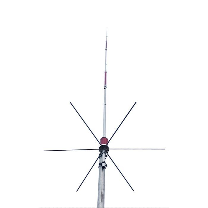 ANTENA G7 VHF LILITAN PERAK BAHAN ALKAN - RADIAL SIRIP 6 , PROMO 2025