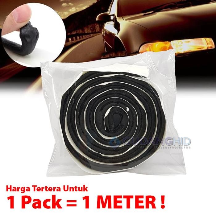 

1 Meter Sealant Tape Lem Mika Lem Dodol Rubber Butyl Batok Lampu Mobil Door Trim