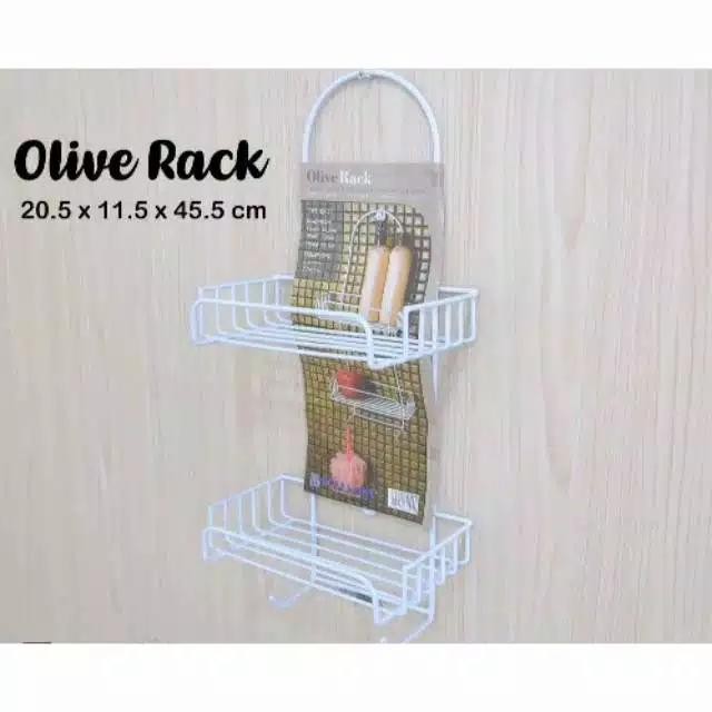 PREMIUM MODELLINE Rak Kamar Mandi Olive Rak Shampoo Sabun