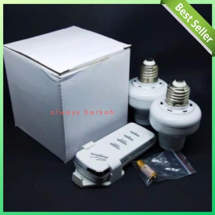 PREMIUM Fitting Lampu dengan Remote Control.....1 Remote 2 fittings LARIS