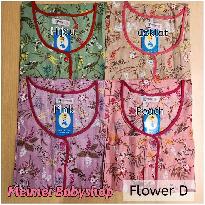 Daster Katun Pretty Girl / Daster Busui Bumil / Baju Tidur Wanita