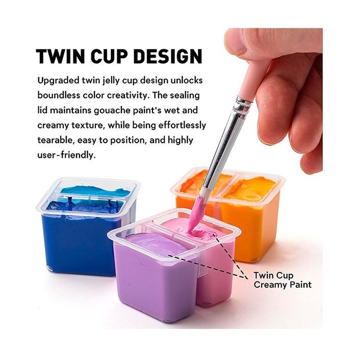 

Miya Himi Gouache Set 36 X 12Gr With Brush / Cat Gouache Himi / Miya Gouache Jelly Cup 36 Warna +