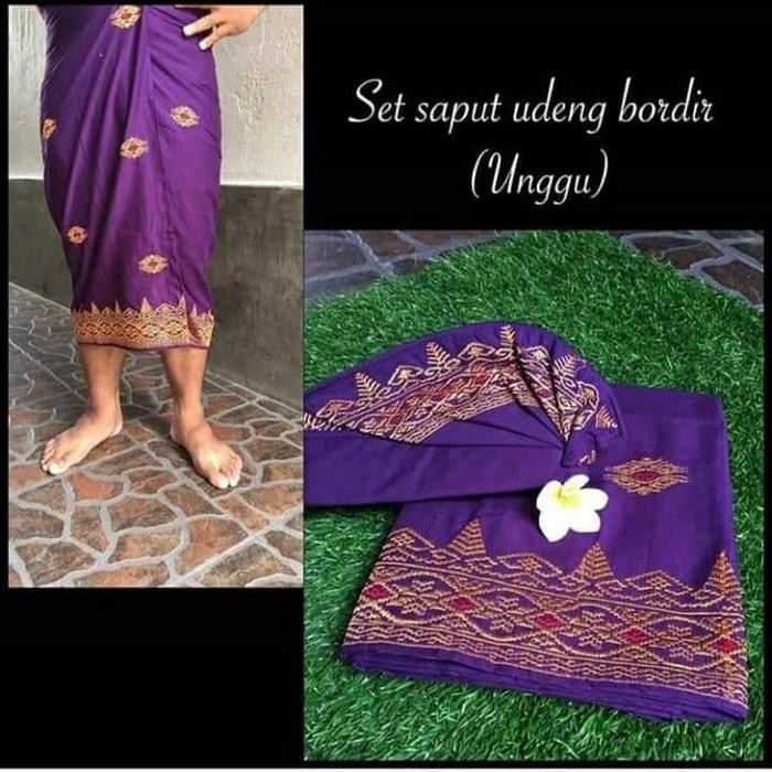 Promo Baju Adat Bali Pria Set Saput Udeng Songket Topi Khas Bali Termurah
