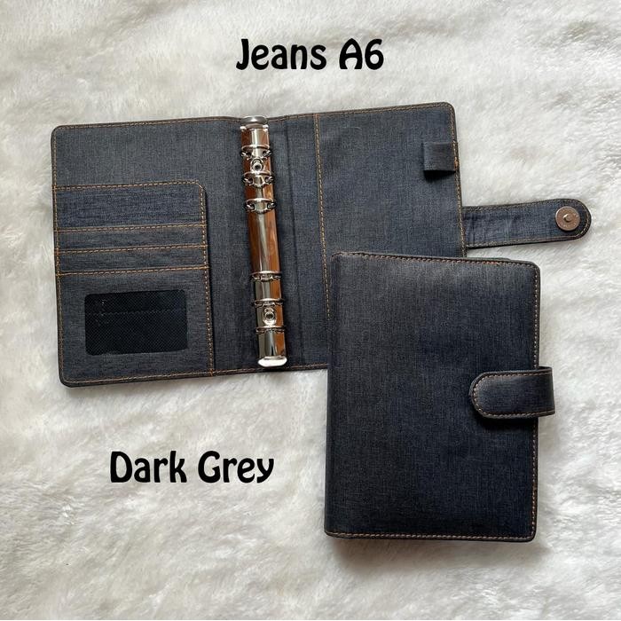 

BINDER BAHAN JEANS UKURAN A6 (6 RING) 9 WARNA PILIHAN KODE 894