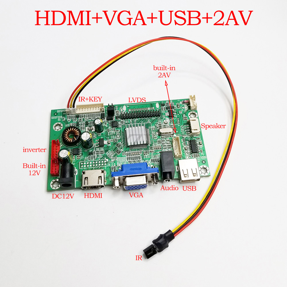 Lcd Controller Board For Industrial Screen V59 Advertising Ad Lvds Driver Board Mirror