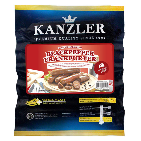 

KANZLER BLACKPAPPER FRANKFURTER 300 GR
