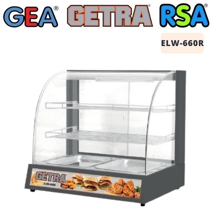 Food Display Warmer Getra Elw-660R Showcase Warmer Garansi