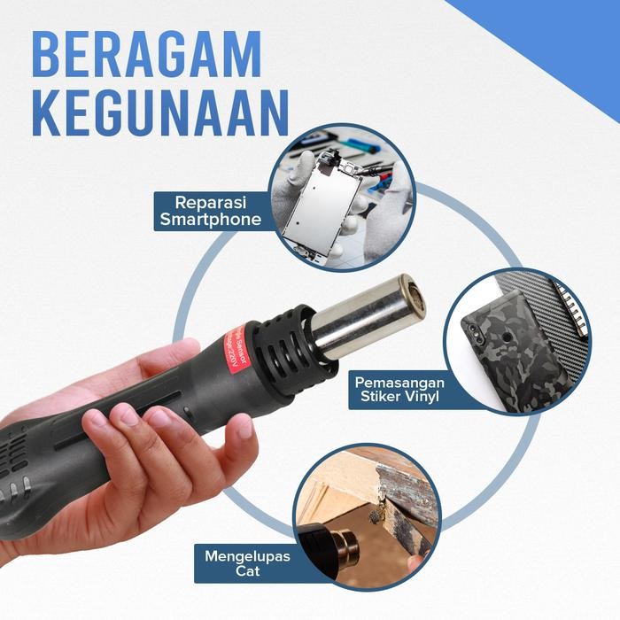 Hemat Heat Gun Hot Gun Blower Soldering Station Desoldering Station