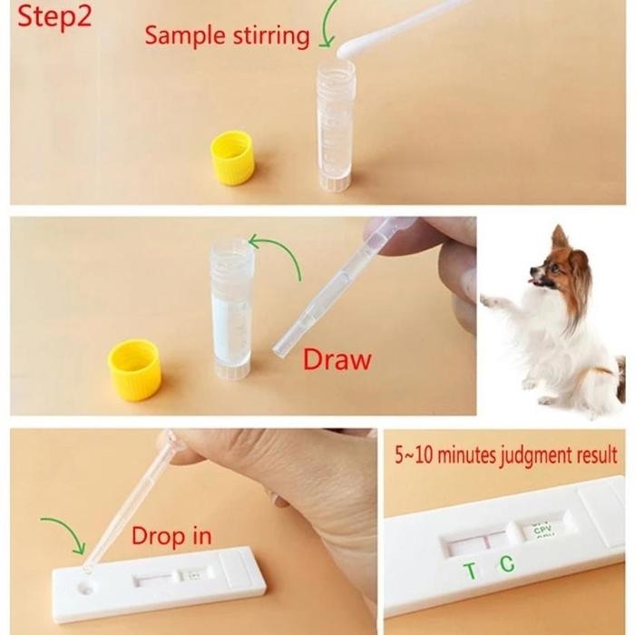 Kertas Tes Distemper Cdv/Cpv Alat Tes Virus Anjing Anti Virus