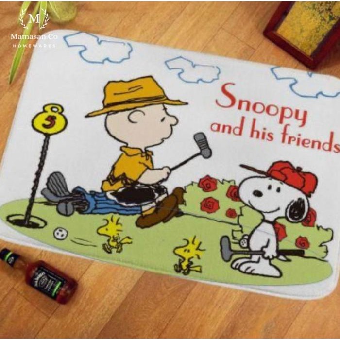 Snoopy Cartoon Floor Mat Kaet Anti Slip