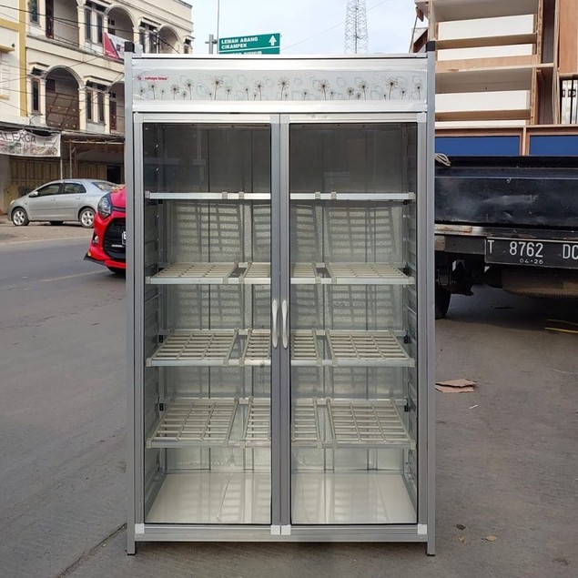 (Sudah Rakit ) Lemari Sepatu Alumunium / Rak Sepatu Alumunium