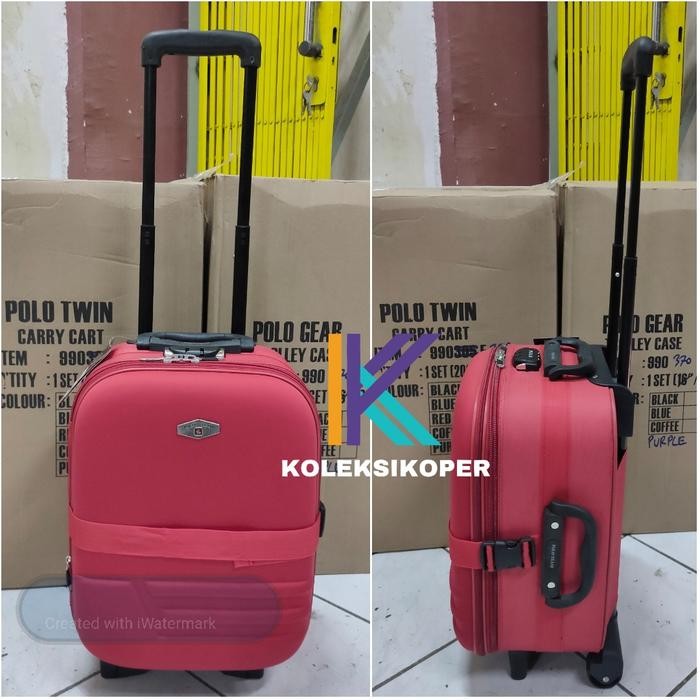 Koper Polo Team Kanvas Tebal Ukuran Kabin 16 inch roda 2