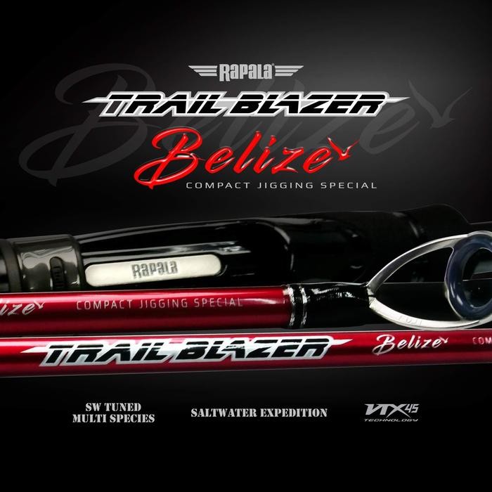 JORAN RAPALA TRAIL BLAZER BELIZE COMPACT JIGGING SPECIAL TRAVEL ROD