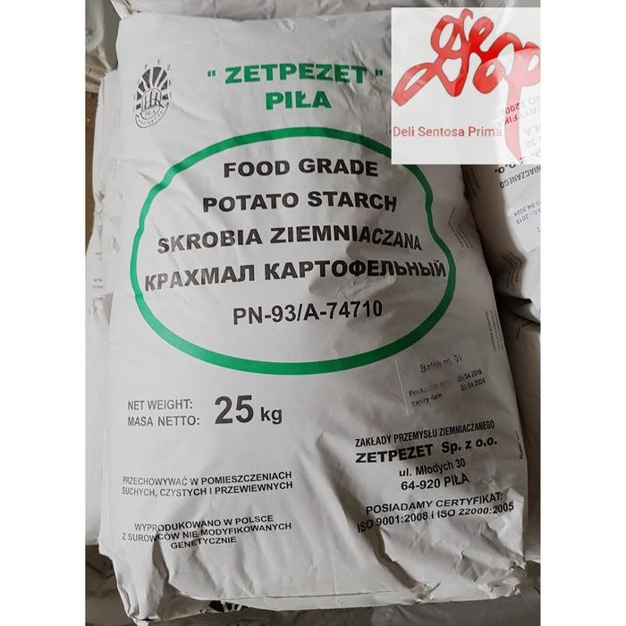 

Potato Starch / Tepung Kentang Merk ZETPEZET Polandia Food Grade 1 Kg