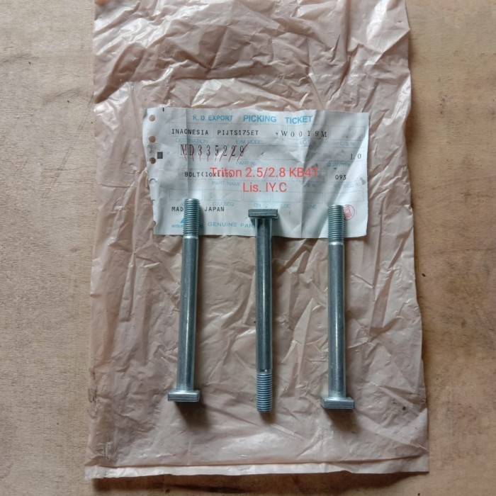 Baut Bold 10111 Alternator Mitsubishi Triton 2.5 / 2.8 Md335229 Ori Kode 035