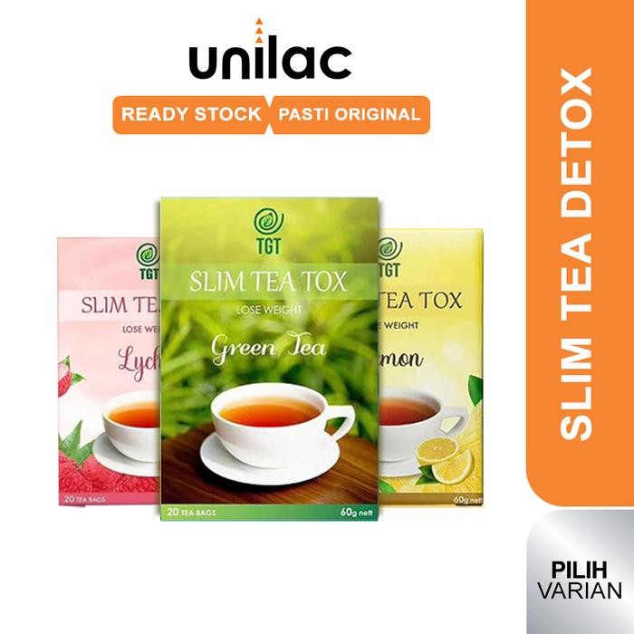 TGT Slim Tea Detox 1 Box 20 Teabags Teh Diet Pelangsing Original Teh Detox Minuman Diet Herbal BPOM