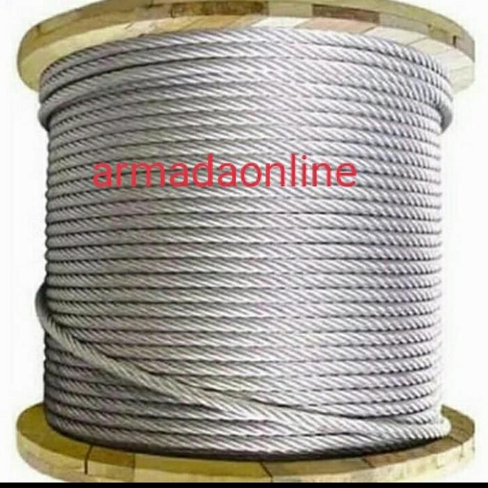 PREMIUM KAWAT SELING FULL BAJA IWRC UK 8 MM X 6 X 19 GALVANIS