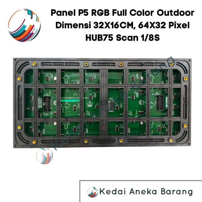 Panel Module Modul LED P5 Running Text SMD RGB Full Color Outdoor