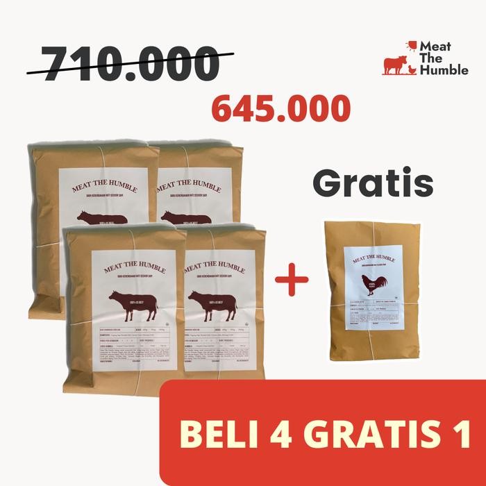 

SPECIAL OFFER 4 SEI SAPI MTH 500 gr GRATIS SATE GURJIG 25 TUSUK