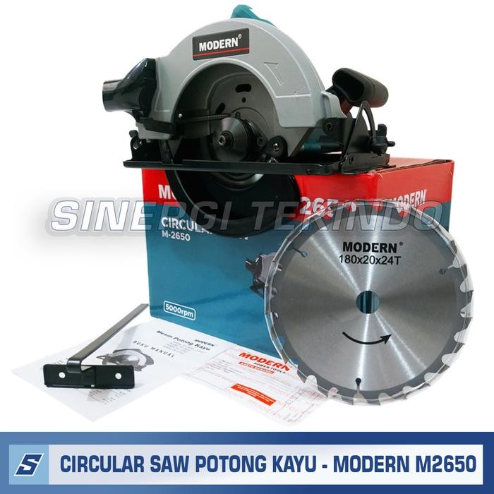 Mesin Gergaji Potong Kayu - Modern M2650 Circular Saw Sirkel M 2650