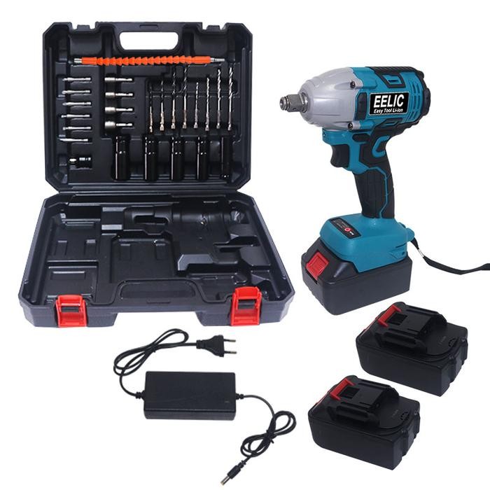 Eelic Meb-Dc616S Mesin Impact Wrench Bor Cordless - Brushless Pembuka