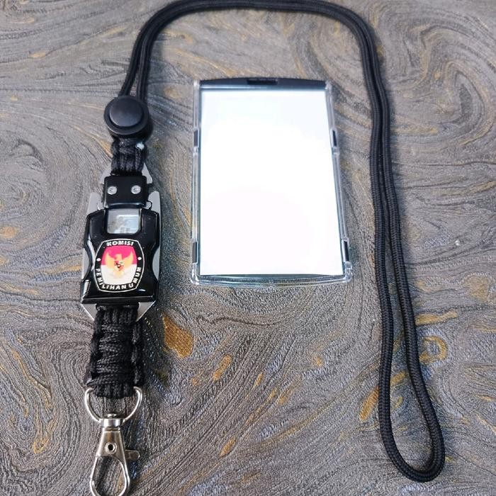 

[Deli Atk] Gantungan Id Card Holder Logo Custom Tali Lanyard