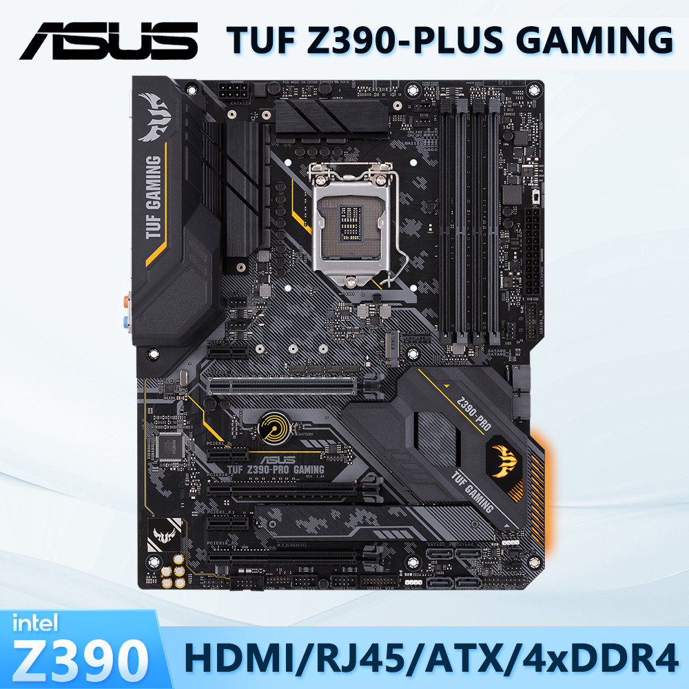 ASUS TUF Z390-PLUS GAMING Used Motherboard LGA 1151 Socket for Intel Core 9000 Series 8th Gen i3 i5 