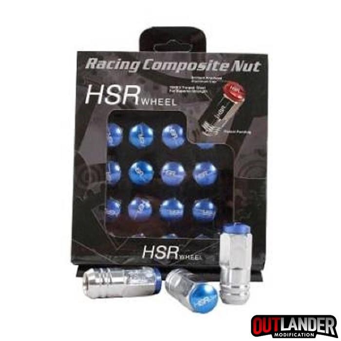 Baut Mur Roda Lugnut Hsr Wheel Racing Ukuran 12X1,25/1,5 Blue