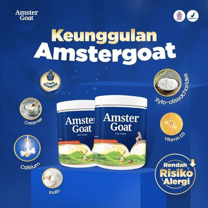

Barbara.storee PAKET 2 BOX AMSTER GOAT - Susu Kambing Amstergoat Solusi Atasi Diare 250gr