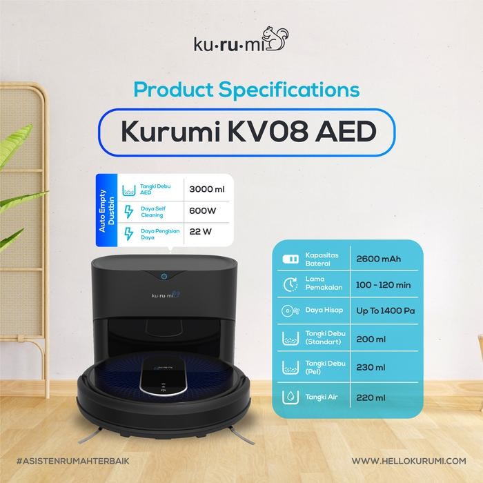 Kurumi Kv 08 Robot Vacuum Cleaner