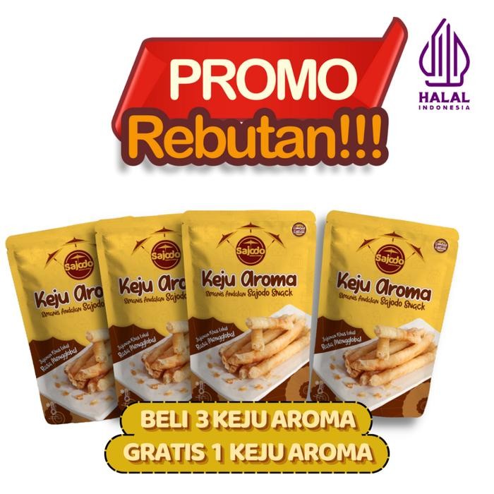

SAJODO - KEJU AROMA SAJODO SNACK [BELI 3 GRATIS 1]