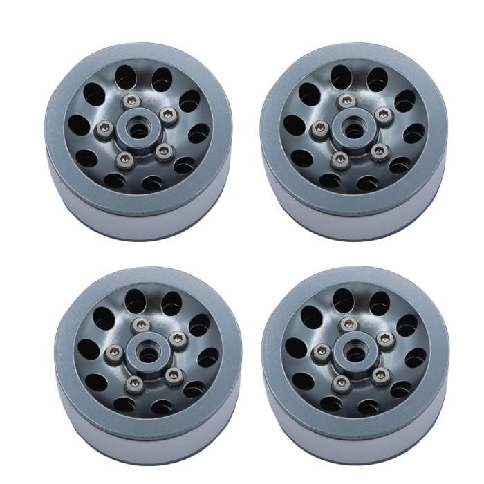 Stok Baru Metal Velg beadlock Rc WPL MN D99 D90 1/16 1/12