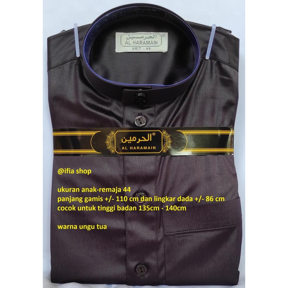 Al Haramain Size 44 Jubah Gamis Arab Impor Al Haramain Anak-Remaja