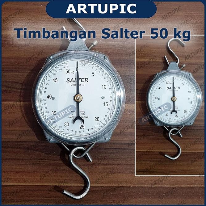 TIMBANGAN GANTUNG SALTER 50 KG JARUM ORIGINAL ENGLAND KALIBRASI