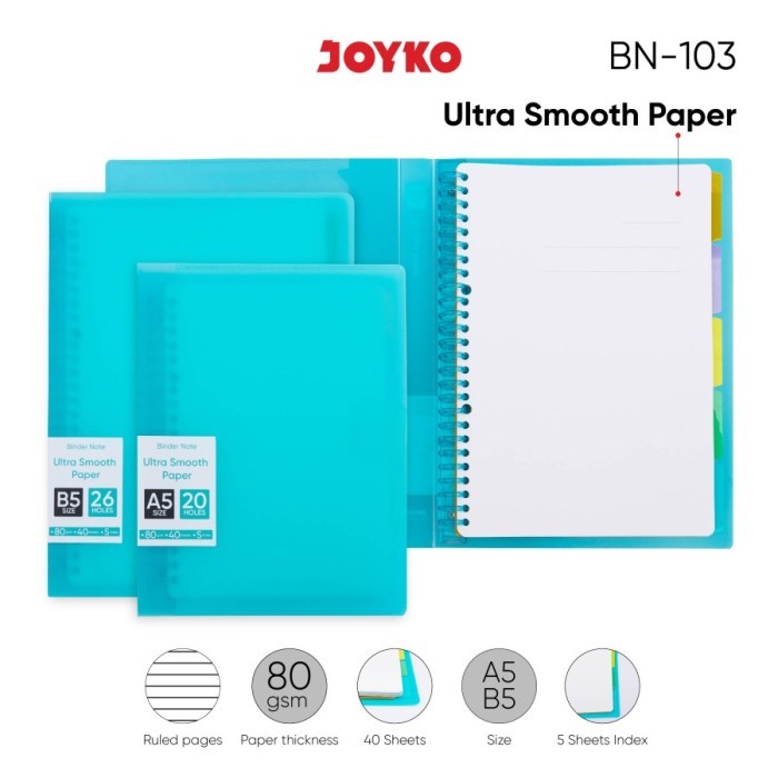 

JOYKO BUKU BINDER NOTE BN-103 A5~B5 KODE 401