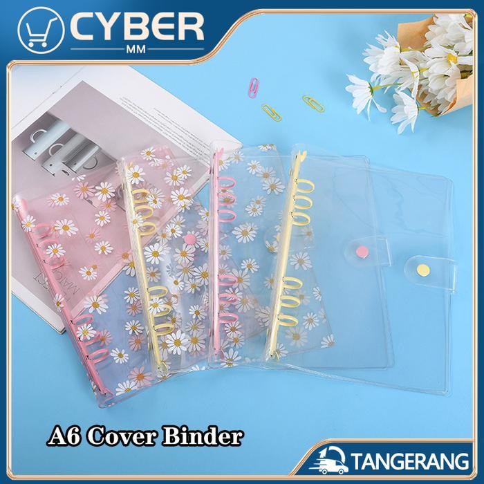 

6 RING A6 COVER BINDER DAISY / COVER BINDER BUNGA ASTER KODE 200