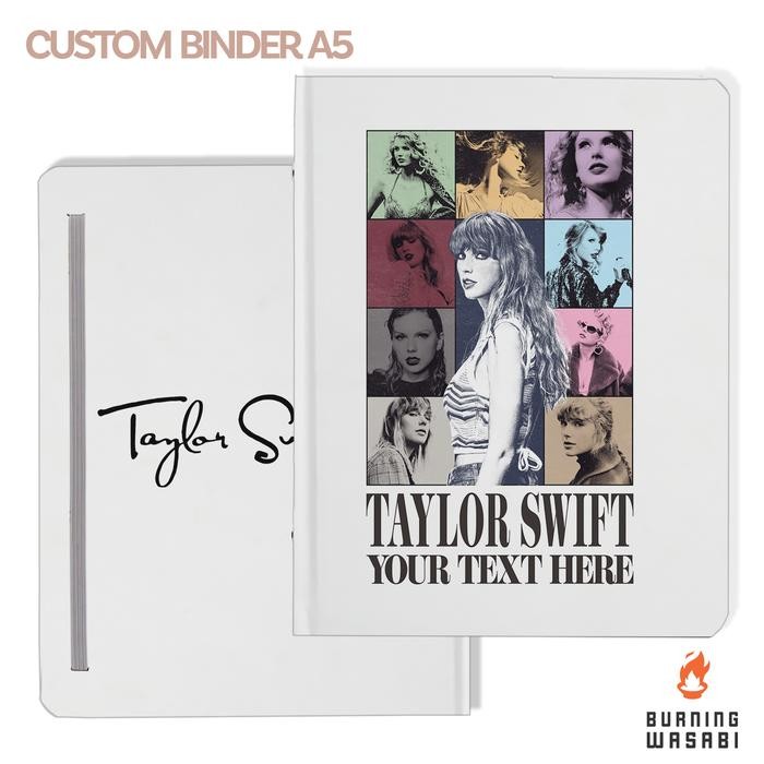 

BINDER TAYLOR SWIFT ERAS TOUR AESTHETIC A5 20 RING 6 RING CUSTOM NAMA BURNING WASABI KODE 1327