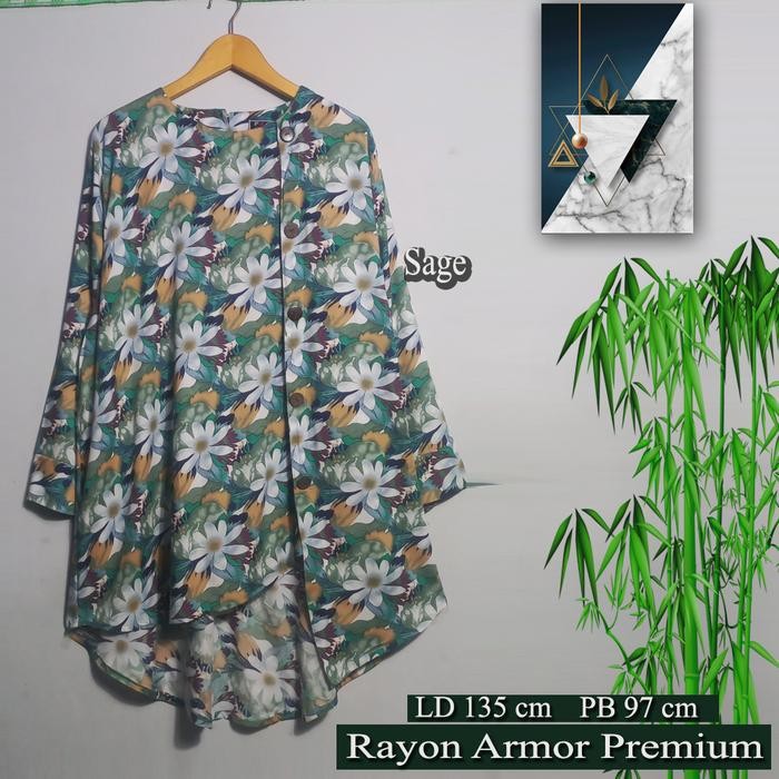 Tunik Indies JUMBO murah - LD 135 Super big size - 5XL/6L