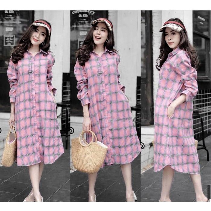 tunik fashion muslim /tunik kotak / Long kemeja Wanita